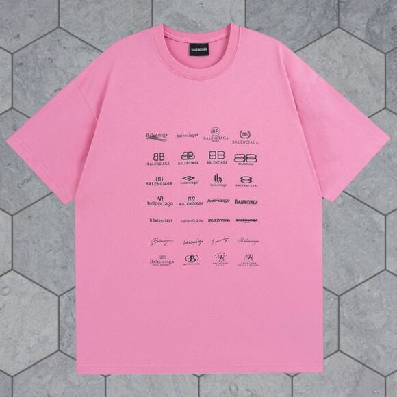 Balenciaga Women's Pink Short Sleeve